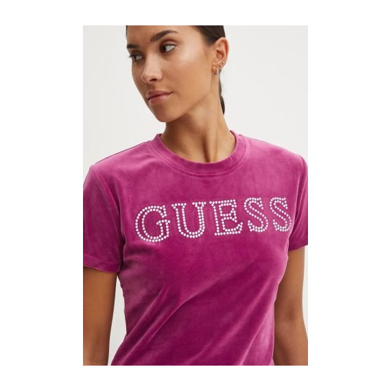 Couture Ss Regular T Fierce Purple  GUESS