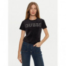 Couture Ss Regular T Jet Black A996  GUESS