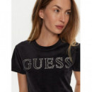 Couture Ss Regular T Jet Black A996  GUESS