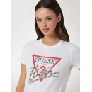 Ss Cn Icon Tee Pure White  GUESS