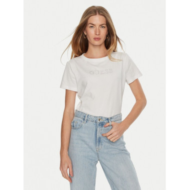 Briana Ss T-shirt Pure White  GUESS