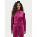 Couture Full Zip Swe Fierce Purple  GUESS