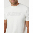 Camiseta con Logotipo Frontal de GUESS