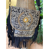 Bandolera Negra-animal Print Boho Chic  JUNCAL.V