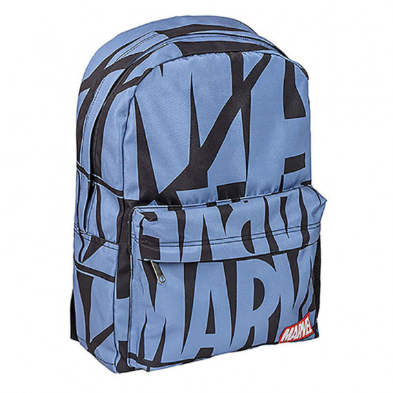 Mochila Marvel Logo All Over Print Azul