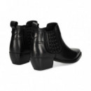 Botin Cowboy Elastico Tachas Negro  VEXED SHOES COMPANY