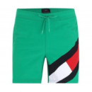 Bañador Hombre Verde Logo Frontal  TOMMY HILFIGER