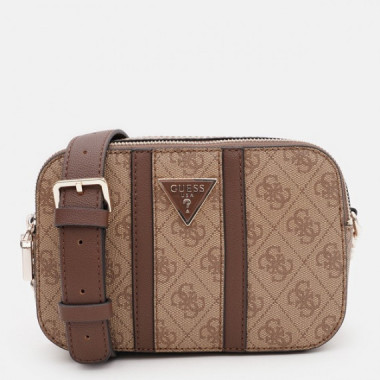 NOREEN CAMERA CROSSBODY LATTE LOGO/BROWN