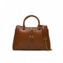 Kuba Tri Compartment Satchel Cognac  GUESS