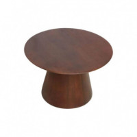 Mesa Auxiliar Bullnose Cone 55 Cm ø Madera de Mango RAW MATERIALS®