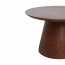 Mesa Auxiliar Bullnose Cone 55 Cm ø Madera de Mango RAW MATERIALS®