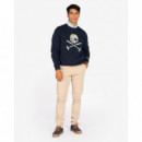 Sudadera Skull Navy Blue HARPER AND NEYER