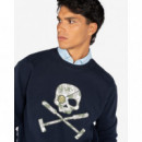 Sudadera Skull Navy Blue HARPER AND NEYER