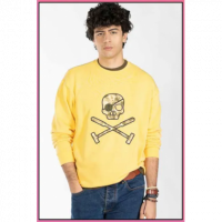 Sudadera Skull Light Yellow HARPER AND NEYER