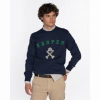 Sudadera Retro Navy Blue HARPER AND NEYER