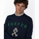 Sudadera Retro Navy Blue HARPER AND NEYER