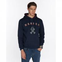 Sudadera Retro Hoodie Navy Blue HARPER AND NEYER