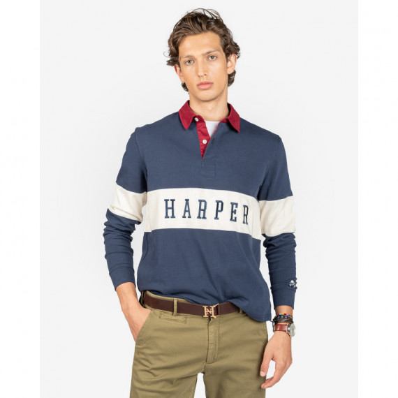 Polo Vintage Blue Ink HARPER AND NEYER