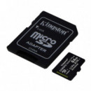 Tarjeta Microsd Hc 64GB  Adaptador Canvas Select Plus Clase 10 KINGSTON