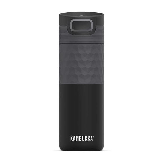 KAMBUKKA Termo Etna 500ML Negro Metalizado 9H CALIENTE/18H Frio con Bloqueo