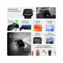 KSIX Reloj Smartwatch URBAN MINI4 Negro,Calorias,Notificaciones,Asistente Por Voz,Juegos