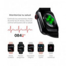 KSIX Reloj Smartwatch URBAN MINI4 Negro,Calorias,Notificaciones,Asistente Por Voz,Juegos