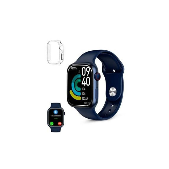 KSIX Reloj Smartwatch URBAN MINI4 Azul,Calorias,Notificaciones,Asistente Por Voz,Juegos