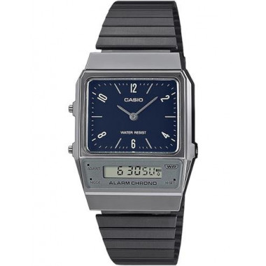 CASIO COLECCION AQ-800E-2AEF Reloj Analogico/Digtial Correa Acero Inox Negra Cronometro,Fecha,Resit