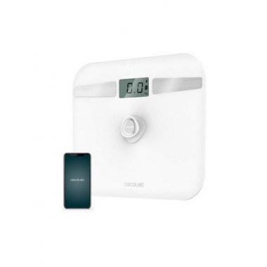 CECOTEC Bascula Digital de Baño 10200 Cristal Blanca Surface Presicion Ecopòwer 180KG