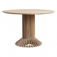 Mesa de Madera de Teca Reciclada Eiffel 120 Cm ø RAW MATERIALS®