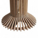 Mesa de madera de teca reciclada EIFFEL 120 cm Ø Raw Materials®