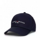 Gorra Established de Algodón Orgánico  TOMMY HILFIGER