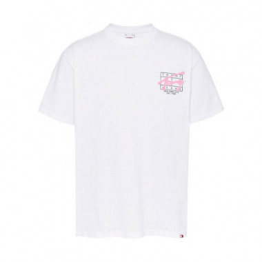 Camiseta con Logo Distintivo Estilo Grafiti  TOMMY HILFIGER