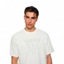 Camiseta Alino Triangle Signature Tee  GUESS