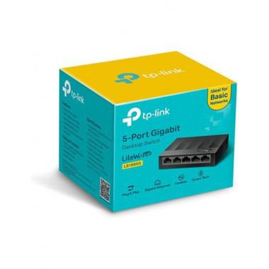 TP LINK Switch 5 Puertos RJ45 10/100/1000 LS1005G Negro