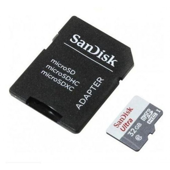 SANDISK Micro Sd 32GB Ultra con Adaptador  Clase 10 / 100MBS