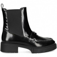 Botin Mocasin Piel Negro  COACH