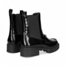 Botin Mocasin Piel Negro  COACH