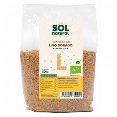 SOL NATURAL SEMILLAS DE LINO DORADO BIO 500 MGR