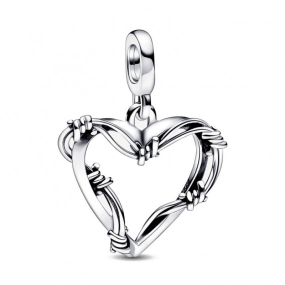 Charm de Medallón Corazón Alambre de Pandora ME 792526C00