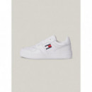 Zapatillas con suela dentada Retro Basket de Tommy Jeans