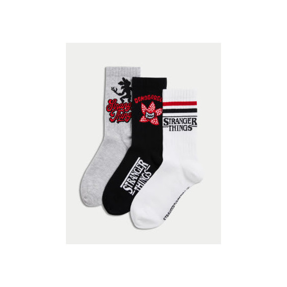 Pack de 3 pares de calcetines Stranger thing