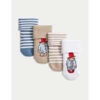 Pack de 4 Pares de Calcetines para Bebé Paddington  MARKS AND SPENCER