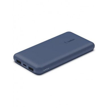 BELKIN Bateria Externa Portatil 10000MAH 2XUSB + Tipo-c Azul