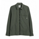 Chaquetas Hombre Sobrecamisa FARAH Holwick Olive Green