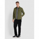 Chaquetas Hombre Sobrecamisa FARAH Holwick Olive Green