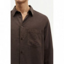 Camisas Camisa SAMSØE Damon P 14982 Chocolate