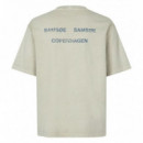 Camisetas Hombre Camiseta SAMSØE Sapoetry Abbey Stone Balance