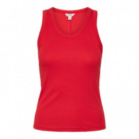 Camisetas Mujer Camiseta VERO MODA Lia Racing Red