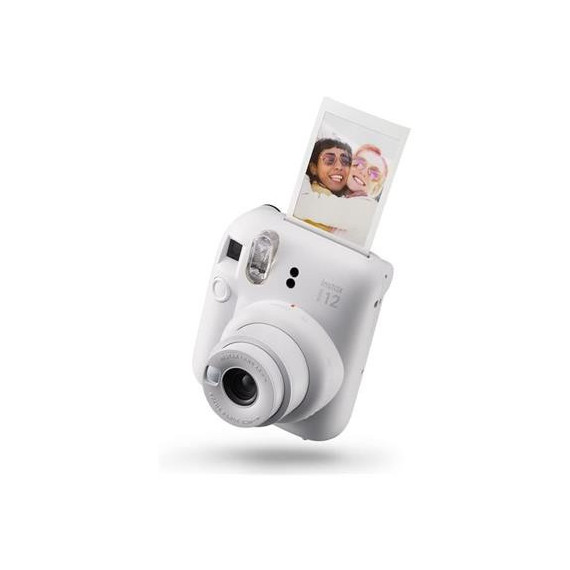 FUJIFILM Camara de Fotos Intant Instax Mini 12 Blanca + 1 Pack de 10 Fotos+ 3 Portafoto Best Memori